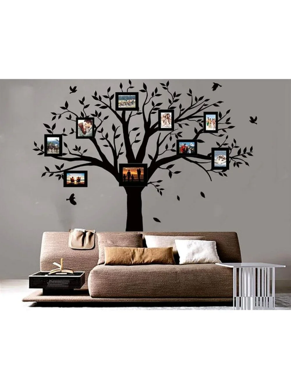 Family Tree Wall Decal - Inspirational Quote 'Branches On A Tree' for Home Decor